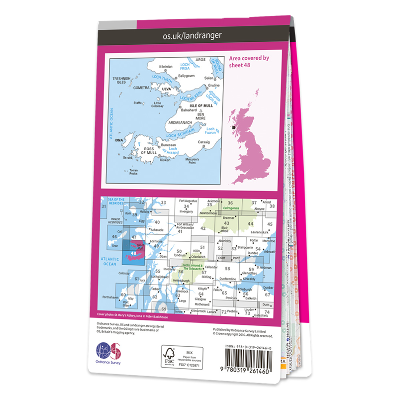 OS Landranger Map 48 - Iona and West Mull-1